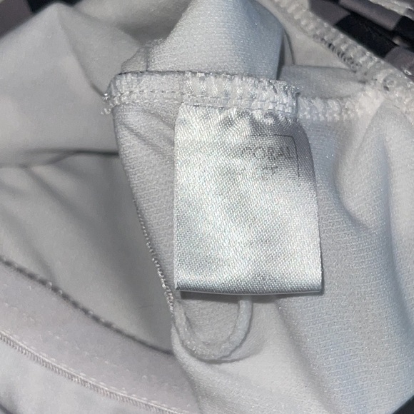 Coral Reef Black And White Gingham One Piece Cross Back Swimsuit - Picture 5 of 5